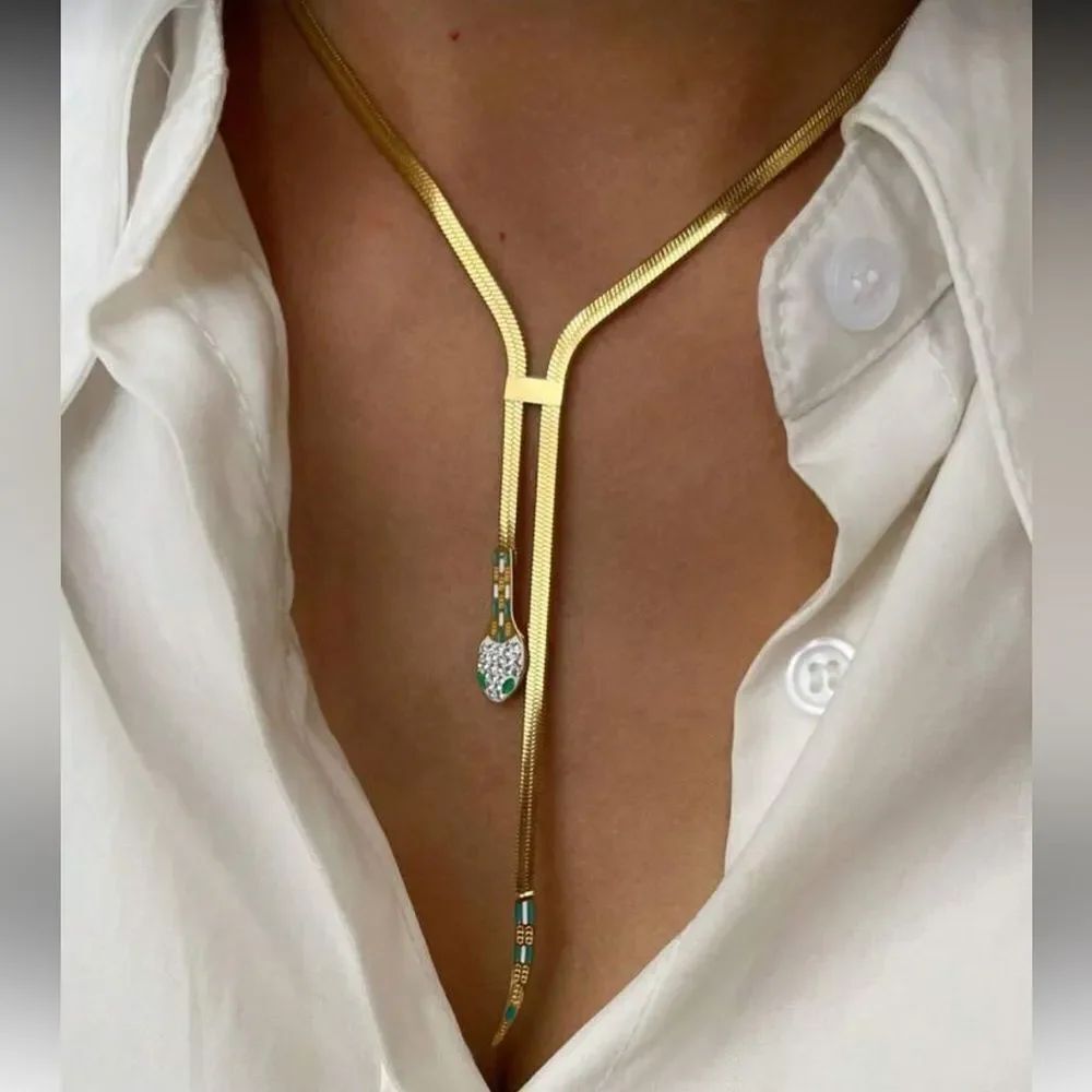 Snake necklace Q718